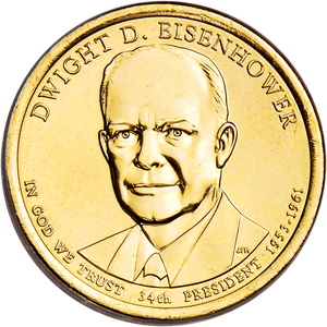 2015-P Dwight D. Eisenhower Presidential Dollar Main Image