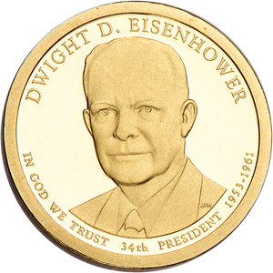 2015-S Dwight D. Eisenhower Presidential Dollar Main Image
