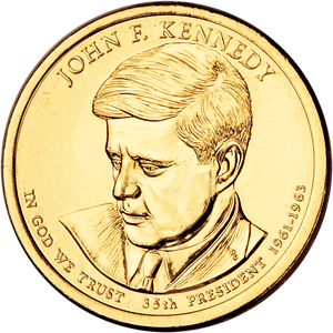 2015-D John F. Kennedy Presidential Dollar Main Image