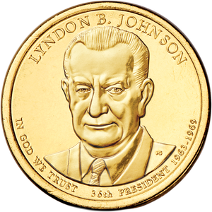 2015-P Lyndon B. Johnson Presidential Dollar Main Image