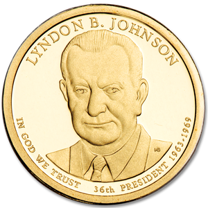 2015-S Lyndon B. Johnson Presidential Dollar Main Image