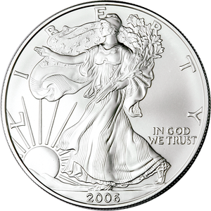 2006-W Burnished American Eagle Silver Dollar Main Image