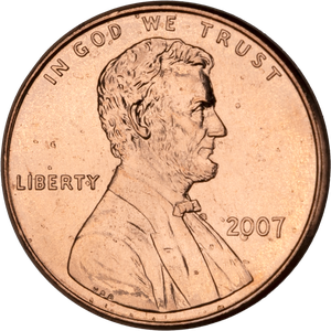 2007 Lincoln Head Cent, MS60 Main Image