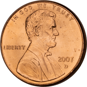 2007-D Lincoln Head Cent, MS60 Main Image