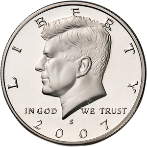 2007-S Clad Kennedy Half Dollar Main Image