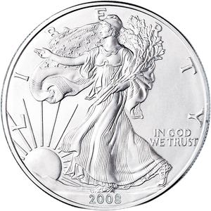 2008 $1 Silver American Eagle Main Image