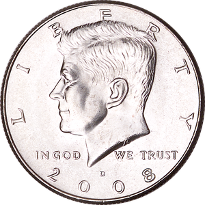 2008-D Kennedy Half Dollar Main Image
