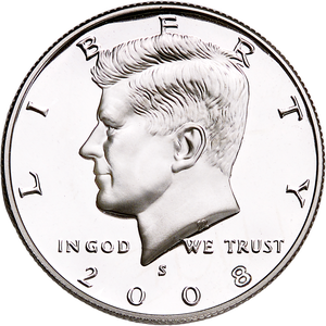 2008-S Clad Kennedy Half Dollar Main Image
