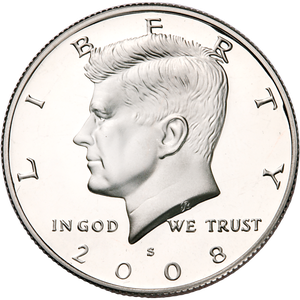 2008-S 90% Silver Kennedy Half Dollar Main Image