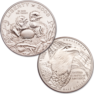 2008-S Clad Bald Eagle Half Dollar Main Image