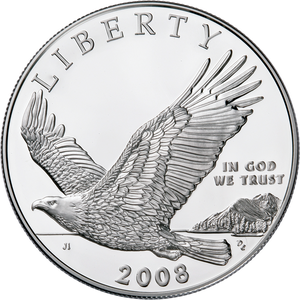 2008-P Bald Eagle Silver Dollar Commemorative Main Image