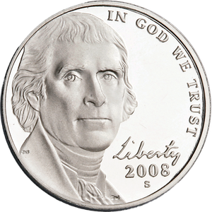 2008-S Jefferson Nickel Main Image