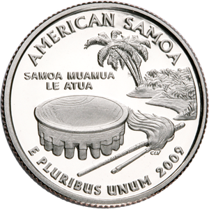 2009-S 90% Silver American Samoa Territories Quarter Main Image