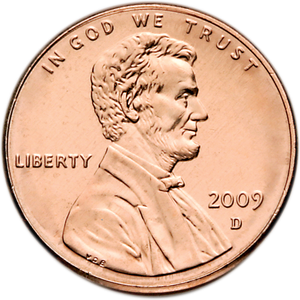2009-D Lincoln Birthplace Cent, Uncirculated, MS60 Main Image