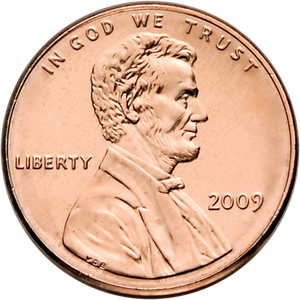 2009-P Lincoln Professional Life Cent, Uncirculated, MS60 Main Image