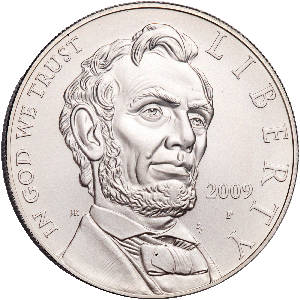 2009-P Abraham Lincoln Bicentennial Silver Dollar Main Image