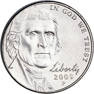2009-P Jefferson Nickel Main Image