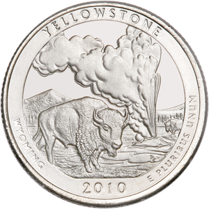 2010-P Yellowstone National Park Quarter Main Image