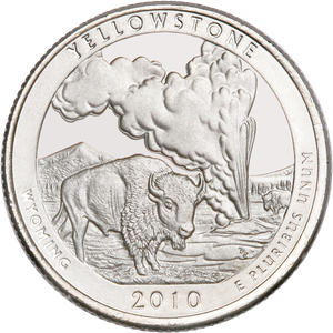 2010-D Yellowstone National Park Quarter Main Image