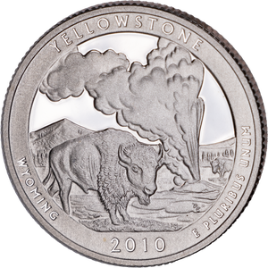 2010-S Yellowstone National Park Quarter Main Image