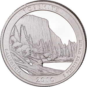 2010-S 90% Silver Yosemite National Park Quarter Main Image