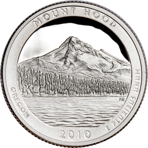 2010-S 90% Silver Mount Hood National Park Quarter, Choice Proof, PR63 Main Image