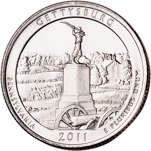 2011-P Gettysburg National Park Quarter Main Image