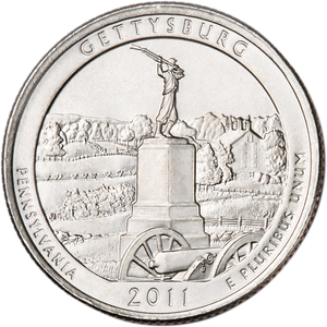 2011-D Gettysburg National Park Quarter Main Image
