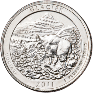 2011-P Glacier National Park Quarter Main Image