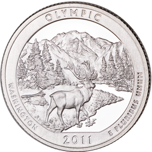 2011-S 90% Silver Olympic National Park Quarter Main Image
