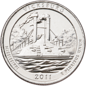 2011-P Vicksburg National Park Quarter Main Image