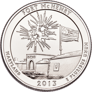 2013-P Fort McHenry National Monument and Historic Shrine Quarter Main Image