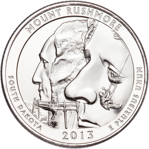 2013-D Mount Rushmore National Memorial Quarter Main Image