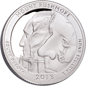 2013-S 90% Silver Mount Rushmore National Memorial Quarter Main Image