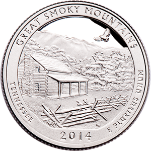 2014-S Great Smoky Mountains National Park Quarter Main Image