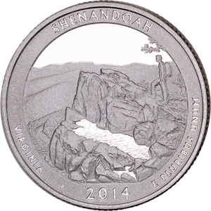 2014-S Shenandoah National Park Quarter Main Image