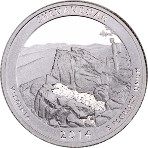 2014-S 90% Silver Shenandoah National Park Quarter Main Image