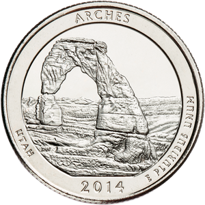 2014-D Arches National Park Quarter Main Image