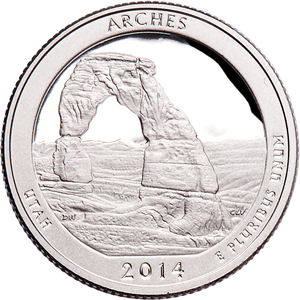 2014-S Arches National Park Quarter Main Image