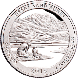 2014-S Great Sand Dunes National Park Quarter Main Image