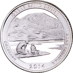 2014-S 90% Silver Great Sand Dunes National Park Quarter Main Image