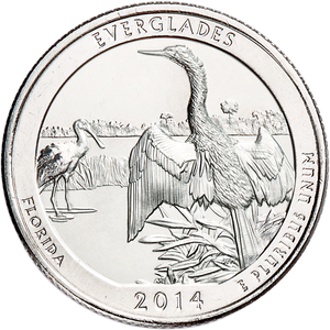 2014-P Everglades National Park Quarter Main Image