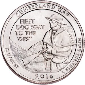 2016-P Cumberland Gap National Historical Park Quarter Main Image