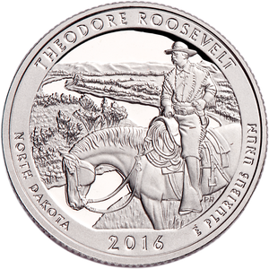 2016-S Theodore Roosevelt National Park Quarter Main Image