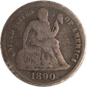 1890 Liberty Seated Dime Main Image