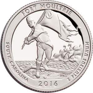 2016-S 90% Silver Fort Moultrie (Fort Sumter National Monument) Quarter Main Image