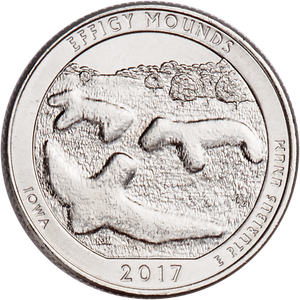2017-P Effigy Mounds National Monument Quarter Main Image