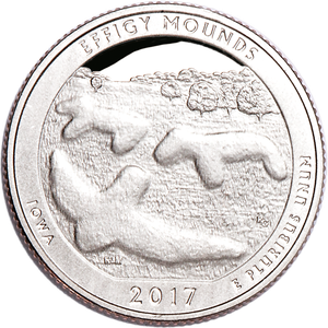 2017-S Effigy Mounds National Monument Quarter Main Image