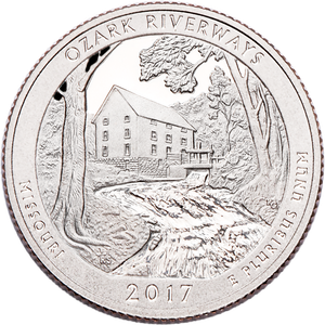 2017-S 90% Silver Ozark National Scenic Riverways Quarter Main Image