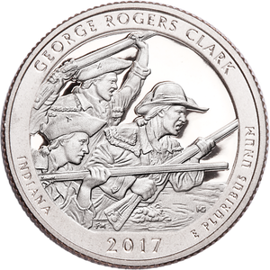 2017-S 90% Silver George Rogers Clark National Historical Park Quarter Main Image